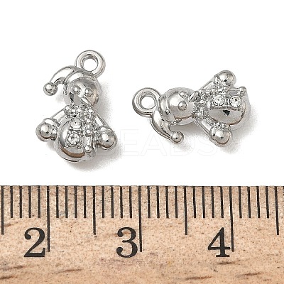 Christmas Alloy Crystal Rhinestone Pendants FIND-L026-01F-P-1