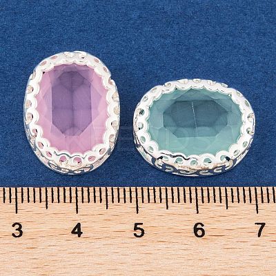 Oval Shaped Sew on Rhinestone GLAA-K069-04B-S-1