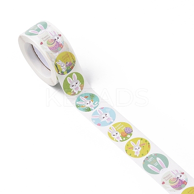 8 Patterns Easter Theme Self Adhesive Paper Sticker Rolls X1-DIY-C060-03N-1