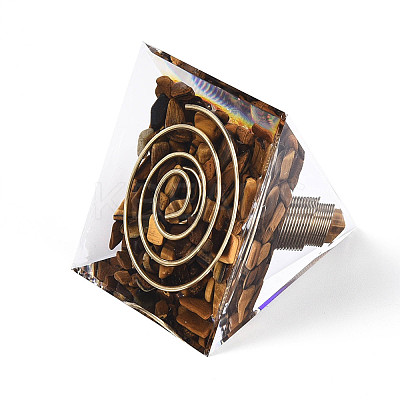 Orgonite Pyramid Resin Energy Generators DJEW-N003-07C-1