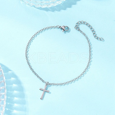 304 Stainless Steel Cable Chain Bracelets BJEW-JB13248-1
