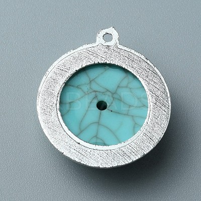 Opaque Resin Pendants RESI-TAC0010-80B-1