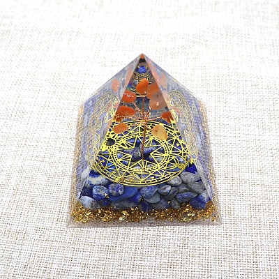 Orgonite Pyramid Resin Energy Generators PW-WG982CD-01-1