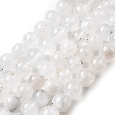 Natural Rainbow Moonstone Beads Strands G-D340-A01-8mm-1