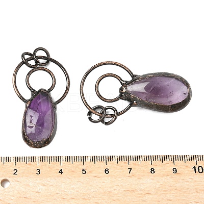 Natural Amethyst Big Pendants G-L623-01R-1