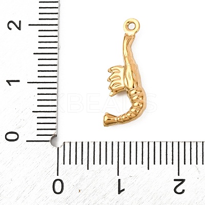 304 Stainless Steel Pendants STAS-D129-17E-G-1