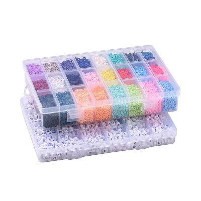 DIY Beads Jewelry Kits DIY-JQ0001-07-4mm-1