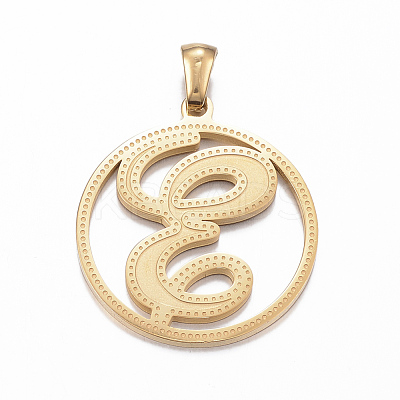 Ion Plating(IP) 304 Stainless Steel Pendants STAS-K162-047G-1