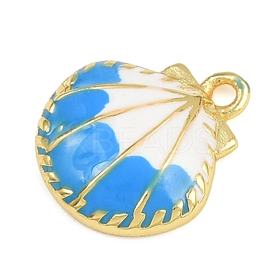 Brass Enamel Charms KK-I352-05G-1