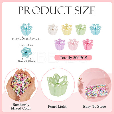 200Pcs Opaque Acrylic Imitation Pearl Beads OACR-TA0003-81-1