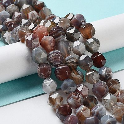 Natural Botswana Agate Beads Strands G-NH0002-C01-03-1