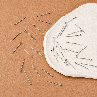 Tarnish Resistant 304 Stainless Steel Ball Head pins STAS-N017-02-20mm-1