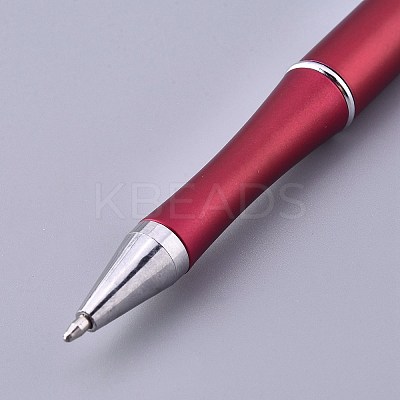 Plastic Beadable Pens AJEW-L082-A04-1
