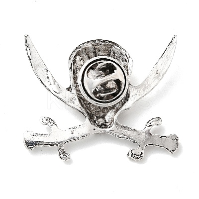 Halloween Alloy Lapel Pin Backs for Backpack Clothes JEWB-C051-01B-AS-1