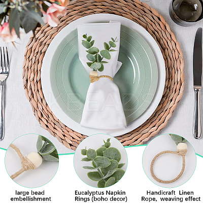 PVC Leaf Napkin Rings AJEW-CP0006-67A-1