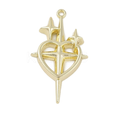 Golden Alloy Pendants PALLOY-U003-09G-06-1