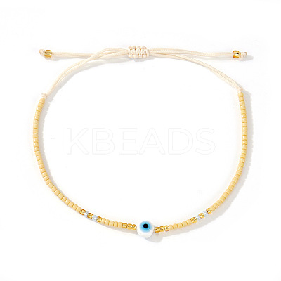 Glass Seed Beaded Braided Bracelets WV7941-4-1