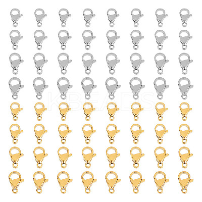 304 Stainless Steel Lobster Claw Clasps STAS-UN0010-67-1