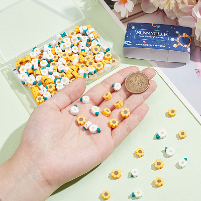 200Pcs 2 Styles Handmade Polymer Clay Beads CLAY-SC0001-85-1