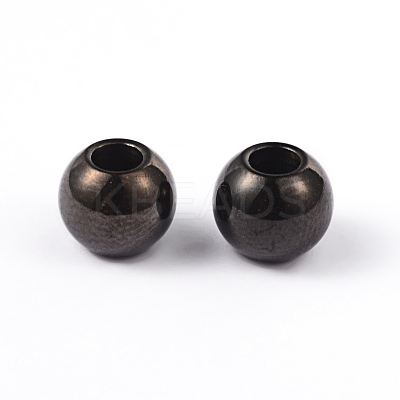 Round 304 Stainless Steel Beads X-STAS-L176-10-1