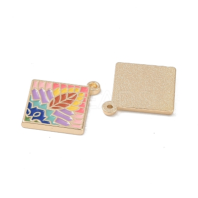 Rack Plating Alloy Enamel Pendants FIND-I038-04-1