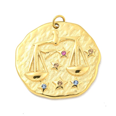 Real 18K Gold Plated PVD Vacuum Plating 304 Stainless Steel Pendants STAS-L278-003G-07-1
