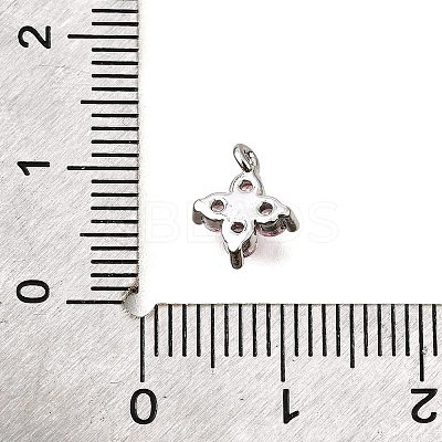 Brass Micro Pave Cubic Zirconia Pendants KK-D356-07H-P-1