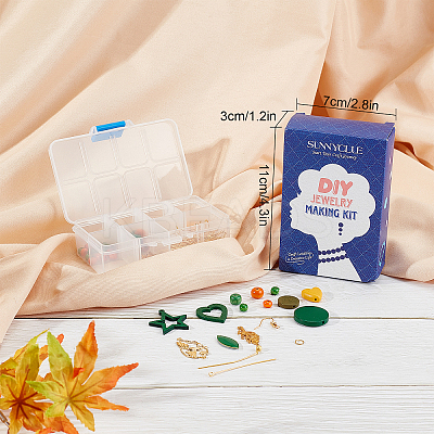 DIY Wooden Dangle Earring Making Kits DIY-SC0016-77-1