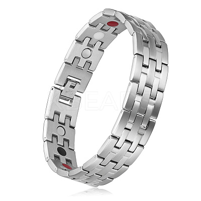 304 Stainless Steel Panther Chain Watch Band Bracelets JB675A-1