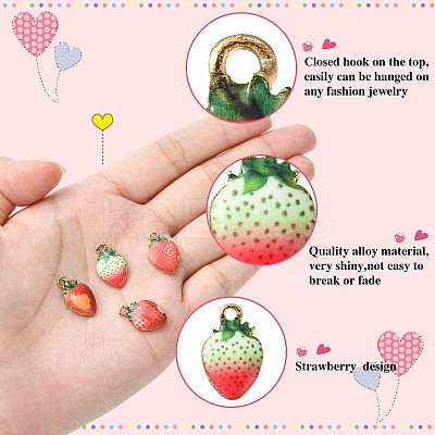 25Pcs 5 Styles Printed Alloy Pendants PALLOY-CJ0002-58-1