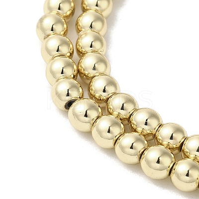 Electroplated Synthetic Non-magnetic Hematite Beads Strands G-I364-C01-G-1