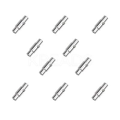 Smooth 304 Stainless Steel Locking Tube Magnetic Clasps STAS-UN0002-31P-1