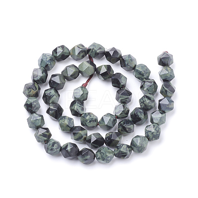 Natural Kambaba Jasper Beads Strands G-S149-39-6mm-1