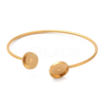 Ion Plating(IP) 304 Stainless Steel Bangle Makings X-STAS-R123-01G-1