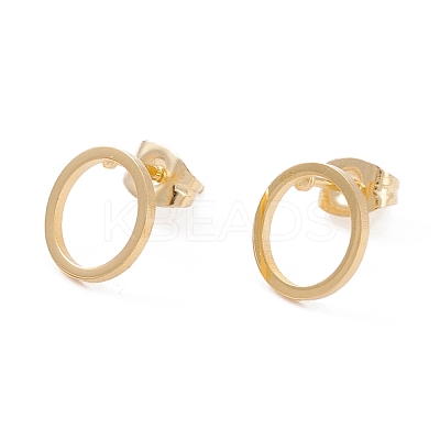 304 Stainless Steel Stud Earrings EJEW-Z012-10D-G-1