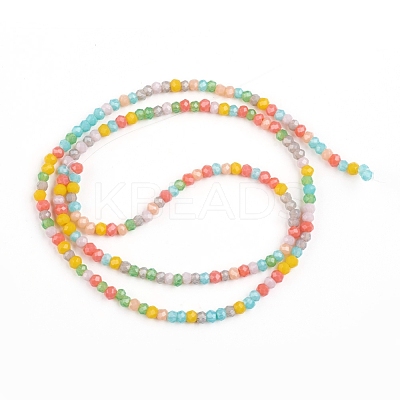 Faceted Glass Beads Strands X-GLAA-G074-A01-1