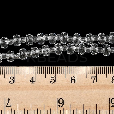Transparent Glass Beads Strands GLAA-P076-01A-09-1