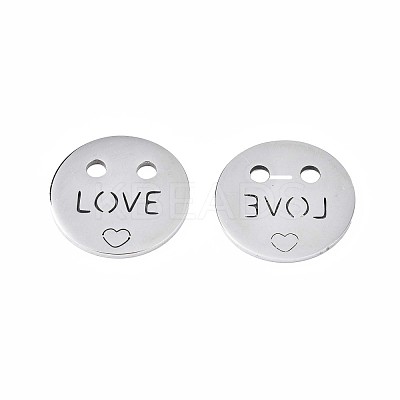 Non-Tarnish 201 Stainless Steel Pendants STAS-N095-077-1
