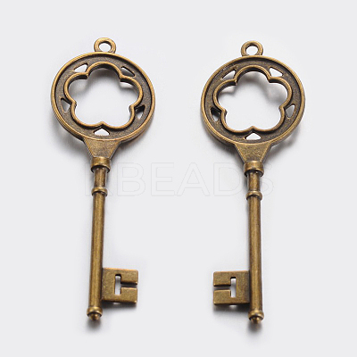 Tibetan Style Alloy Big Pendants TIBEP-3580-AB-LF-1