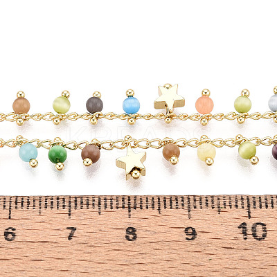 Handmade Brass Star Link Chains CHC-T017-06-1