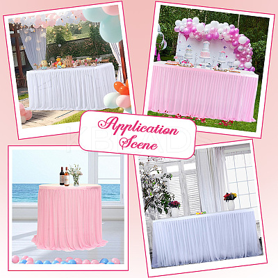 Polyester Table Skirt AJEW-WH20022-20J-1