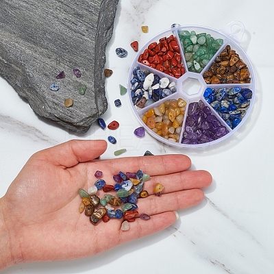 101.5G 7 Colors Natural Mixed Gemstone Beads G-YW0001-12-1