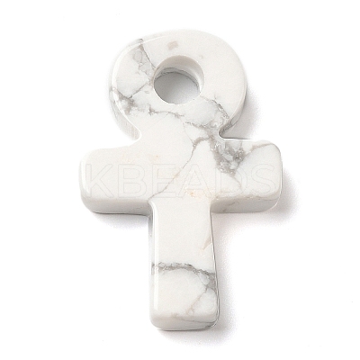 Synthetic Howlite Pendants G-R492-03J-1