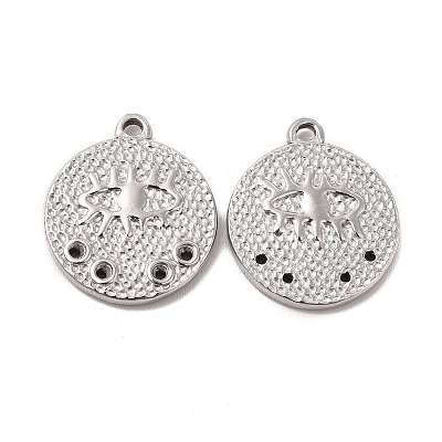 Tarnish Resistant 304 Stainless Steel Pendant Rhinestone Settings STAS-E182-04P-1