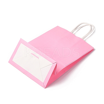 Rectangle Kraft Paper Gift Tote Bags CARB-XCP0001-04-1