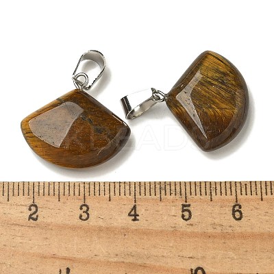 Natural Tiger Eye Pendants G-Z067-05P-08-1