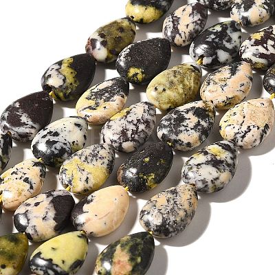 Natural Yellow Turquoise(Jasper) Beads Strands G-I377-A14-1