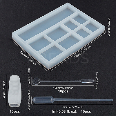 DIY Display Stand Silicone Molds Kits DIY-FG0001-63-1