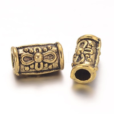 Barrel Tibetan Style Beads GAB813-1