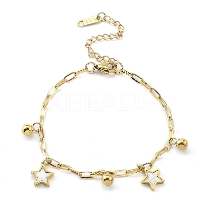 304 Stainless Steel Bracelets BJEW-R003-03G-01-1